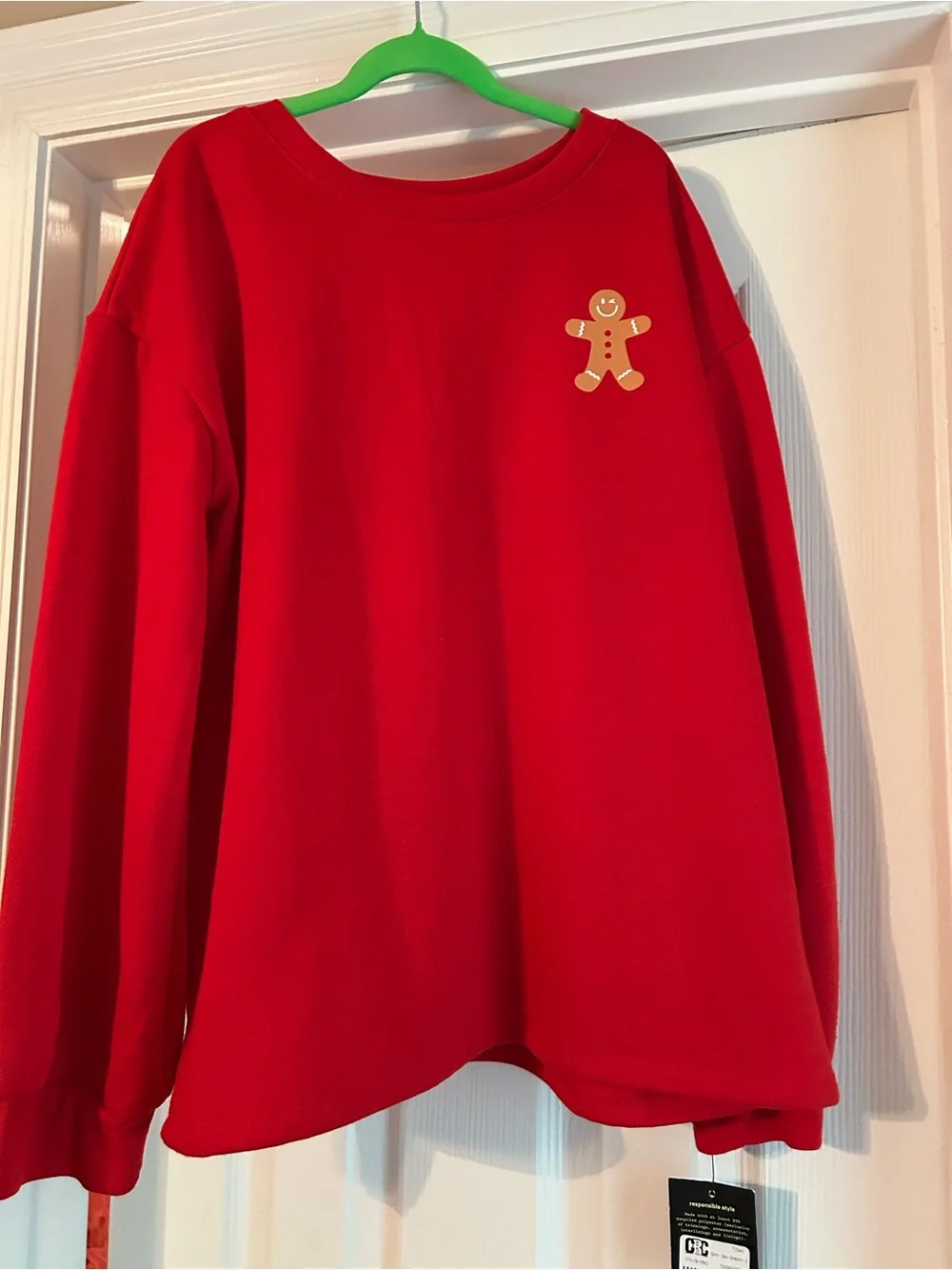 art class Red Sweatshirt with Gingerbread Graphic